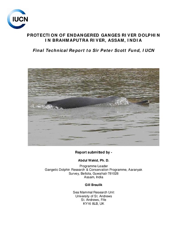 Protection Of Endangered Ganges River Dolphin In Brahmaputra River, Assam, India