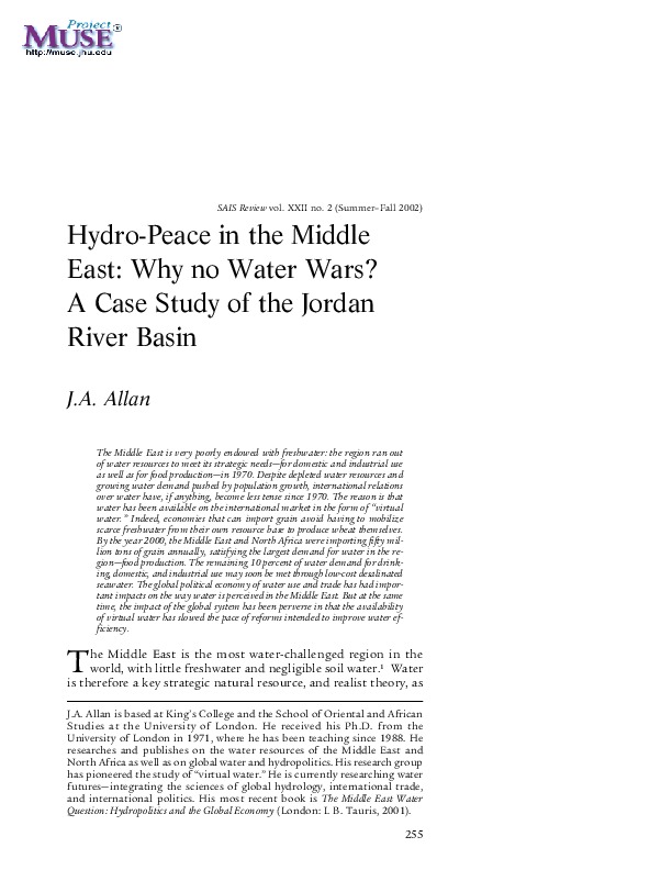 Jordan Hydro Basin 