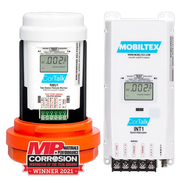 CorTalk RMU1+INT1 Test Station Remote Monitoring – Cathodic Protection for Pipelines – MOBILTEX