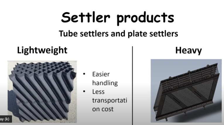 Tube settler vs. Plate settler - Clarifier capacity improvement options