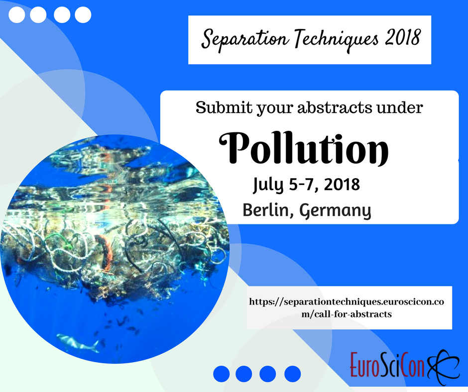 Share your research work under these topics in International Conference and Exhibition on Separation Techniques 2018 - July 5-7, 2018 | Berlin, ...