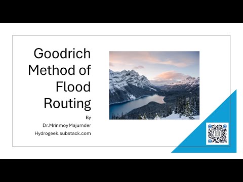 Free Tutorial on Goodrich Flood Routing Methodhttps://youtu.be/PeizOC0fjKs