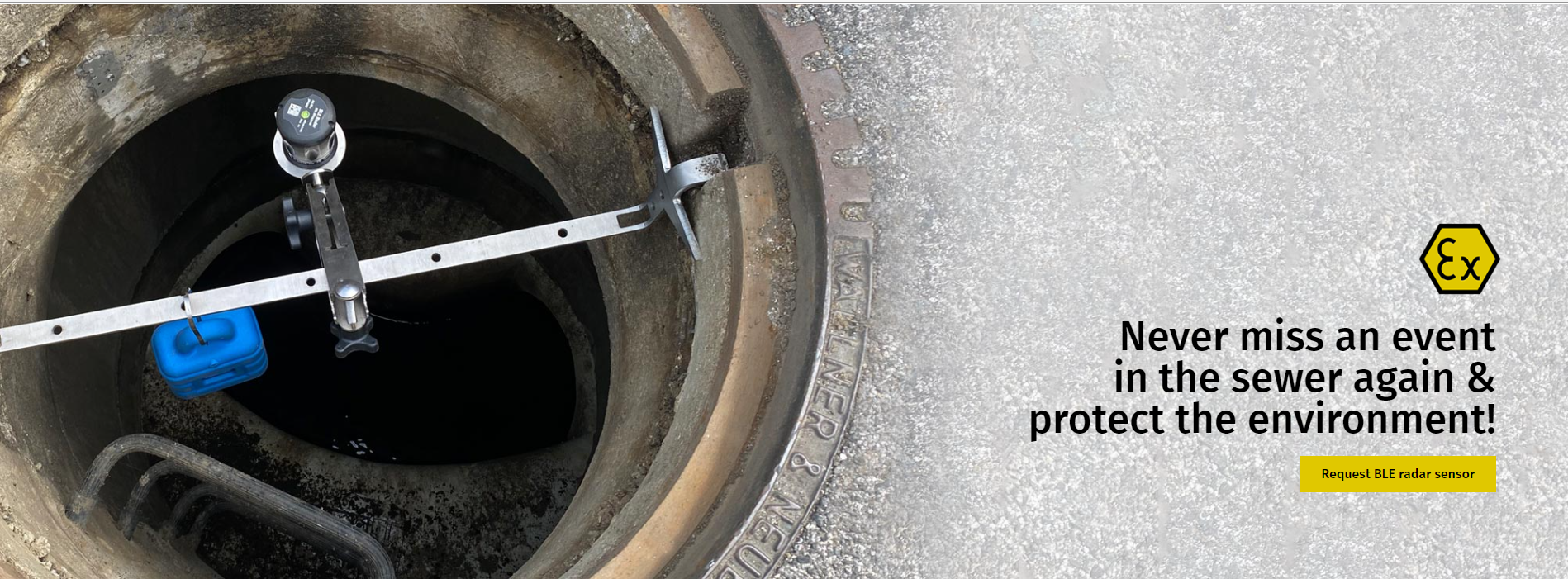 Sensor for non-contact level measurement in ATEX zone 1