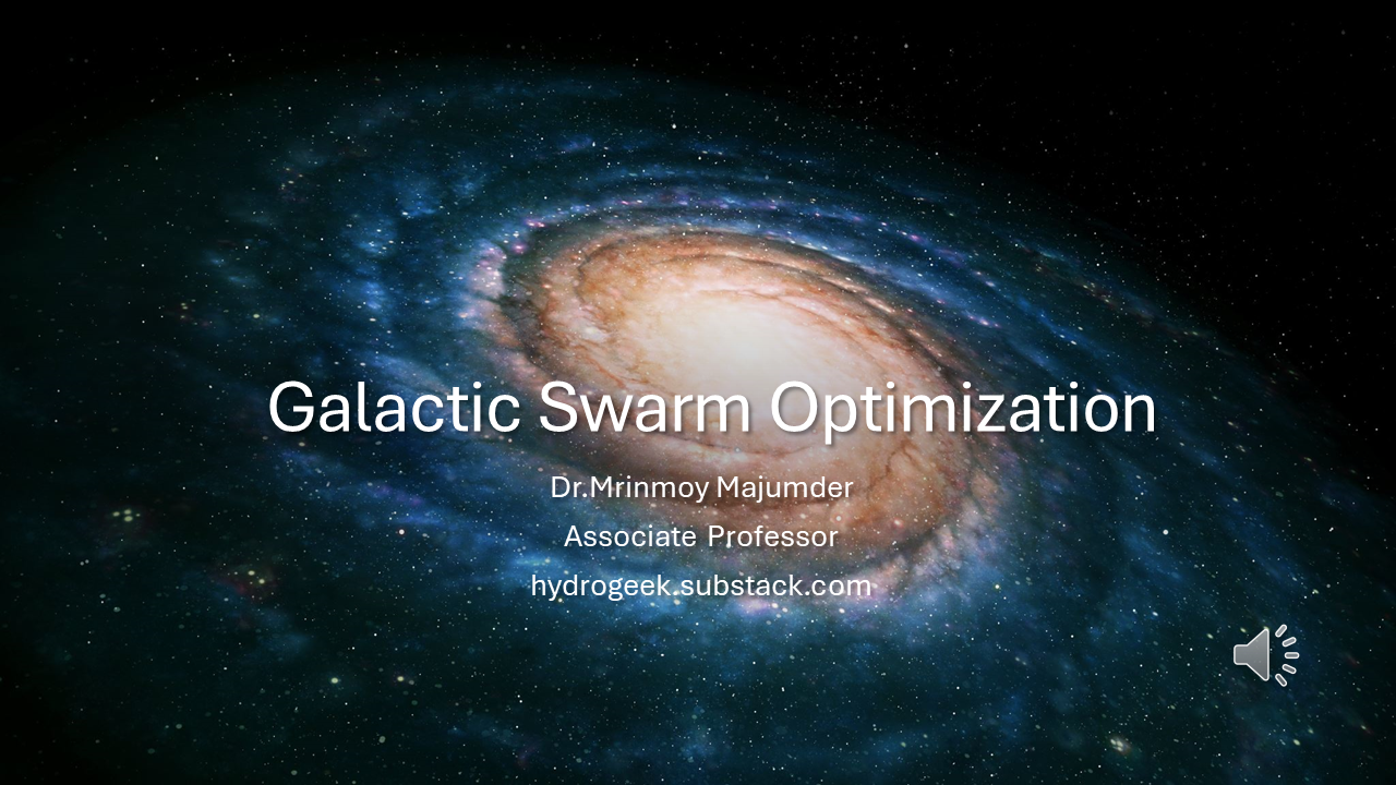 How to use Galactic Swarm Optimization Techniques in Water Resource Development?The lecture will become accessible on 1st May 2024 9:00 amLink: ...