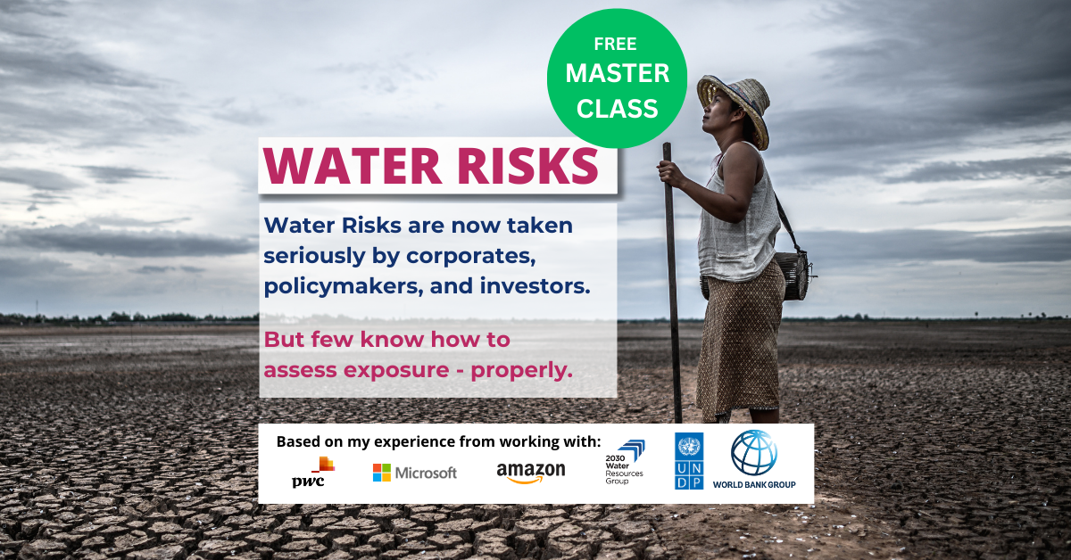 Free Masterclass: "How to Assess and Communicate Water Risks"