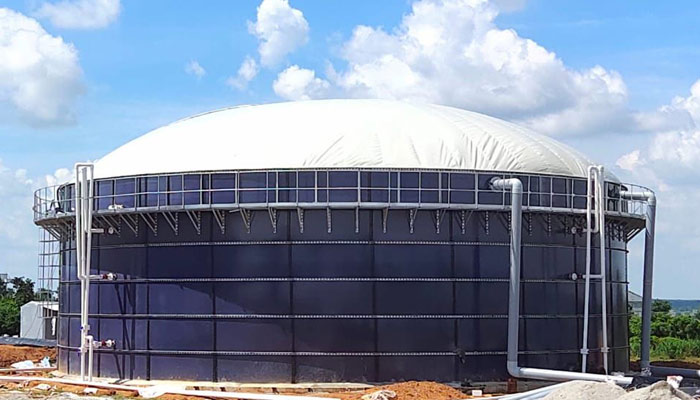Glass Fused Steel Digester Tanks by Rostfrei Steels. We are serving majority Asian regions with successful installation of Anaerobic digester Ta...