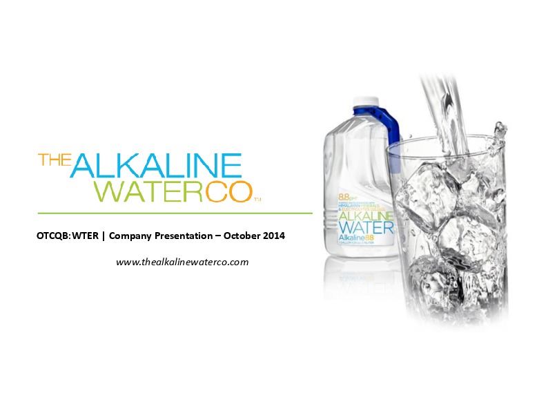 Alkaline Water 2014