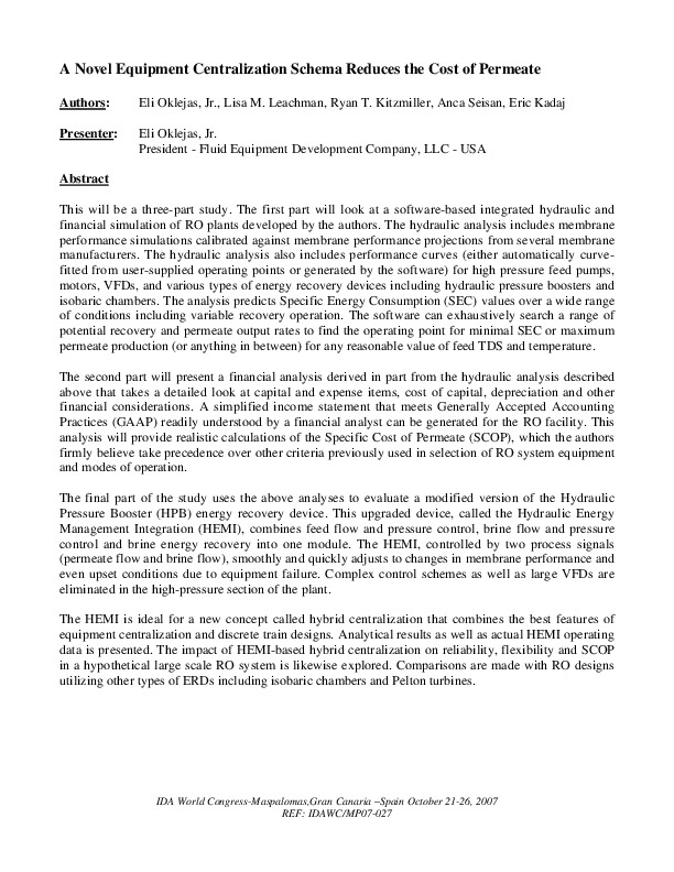 Comparison of Turbocharger and ERI Energy Recovery Devices