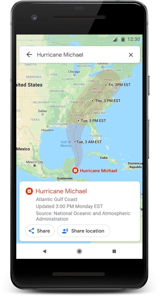 Google Maps Adds Tools to Help You Avoid Earthquake, Floods and Hurricane