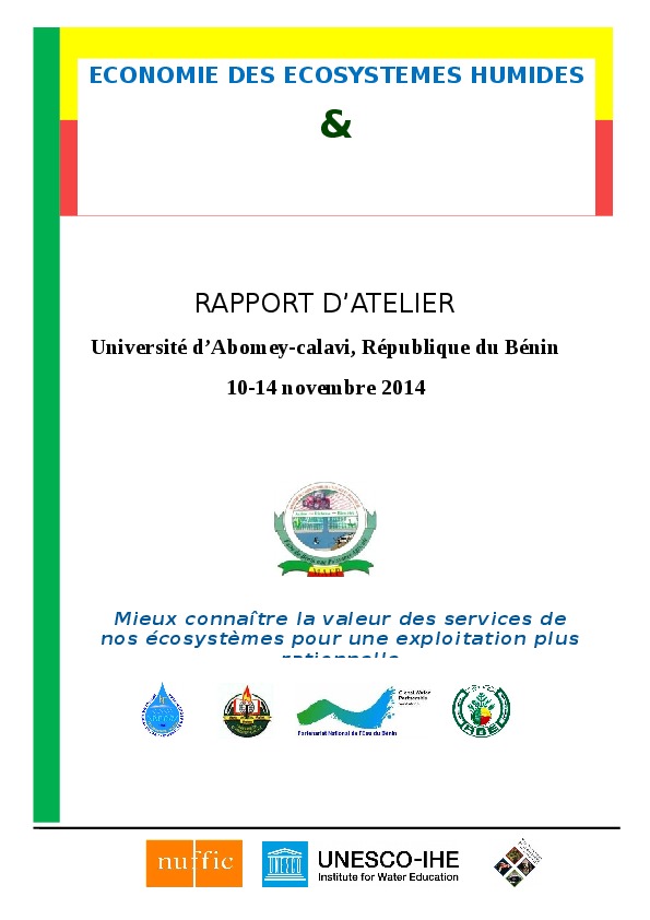 Rapport Tmt Economie Des Zones Humidesx