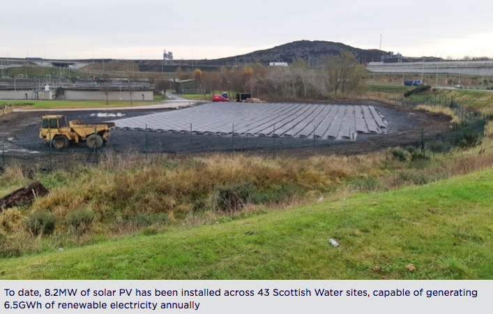 Scottish Water switches on latest solar array at Dunfermline wastewater facility