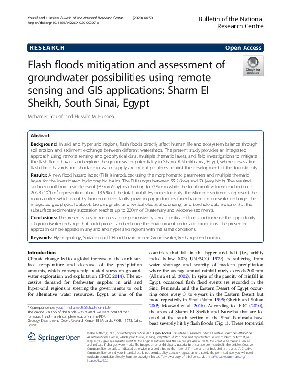 Study introduces a comprehensive system to mitigate floods and increase groundwater recharge