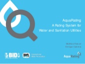  AquaRating - rating system for water and sanitation utilities