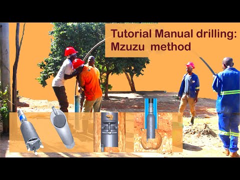 Tutorial simple manual borehole drilling Mzuzu method.Animations show what happens underground. The Mzuzu drill is easy to make and to use. It c...