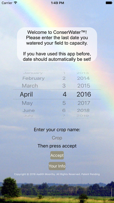 ConserWater iOS App