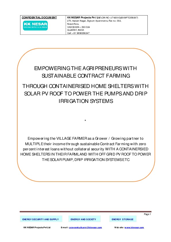 Anybody interested in partnering the agroforestry PILOT to empower the landless farmers in India  PILOT