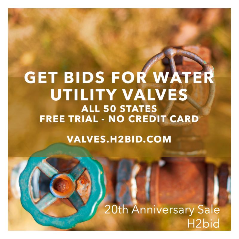 🔧 Gate Valves & Water Service Fittings Opportunity on H2bid! 🔧The City of Midland, Michigan is accepting bids for Water Service Fittings, ...