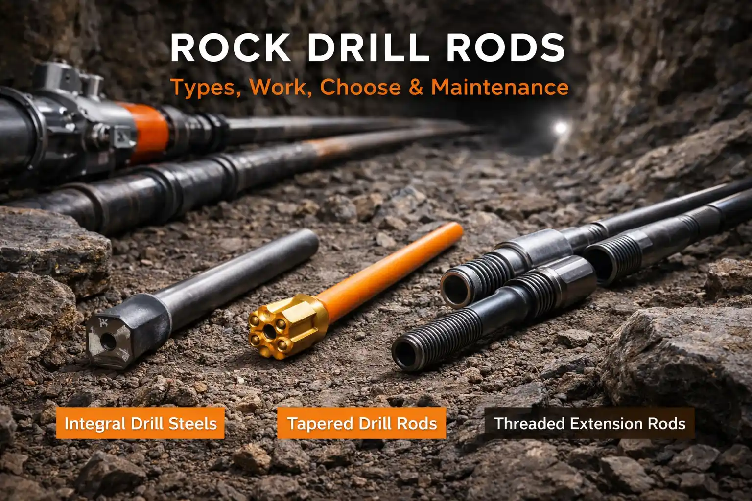 Rock Drill Rods: Types,Work,Choose & Maintenance - RockHound