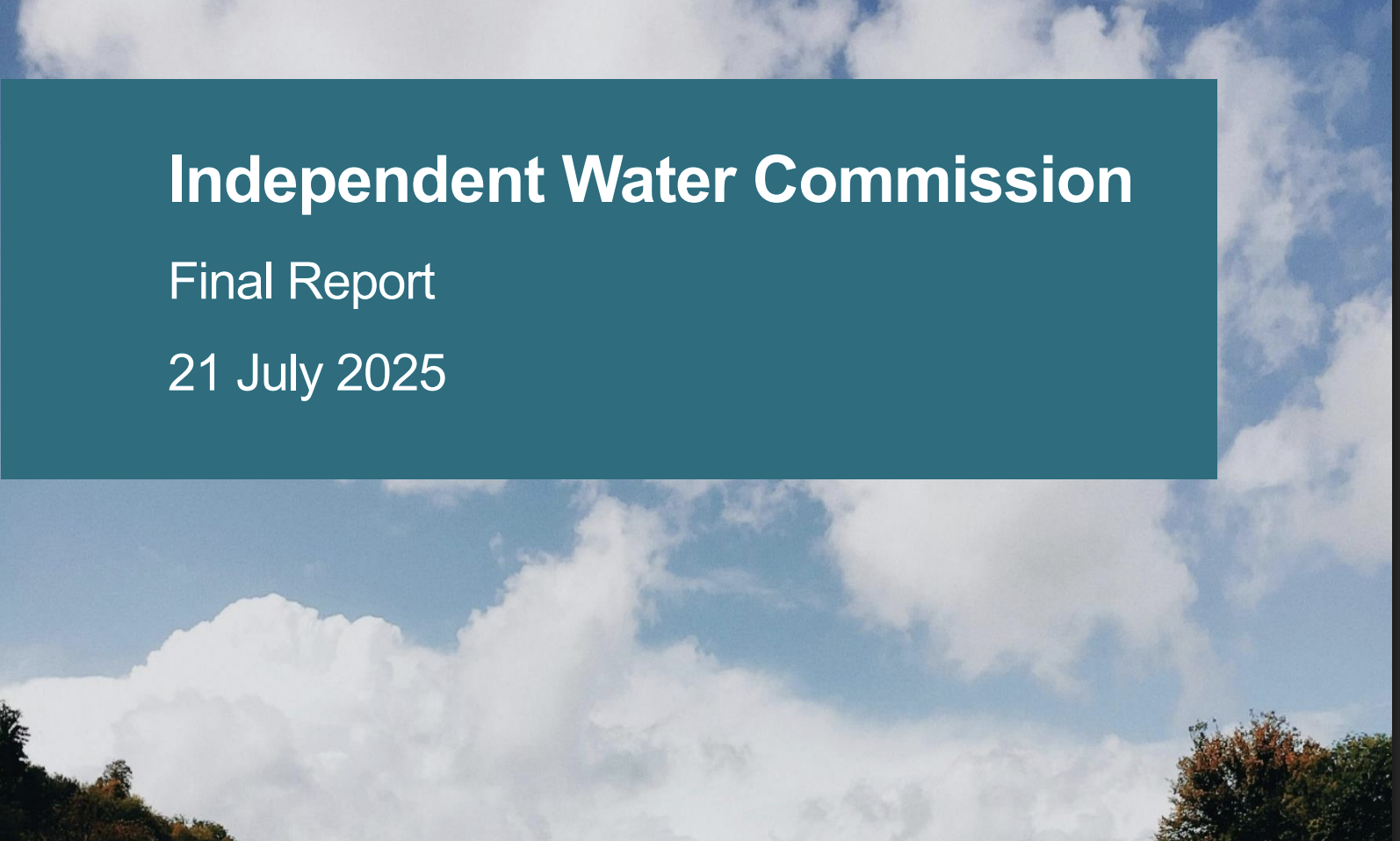 Five key takeaways from the landmark water sector review