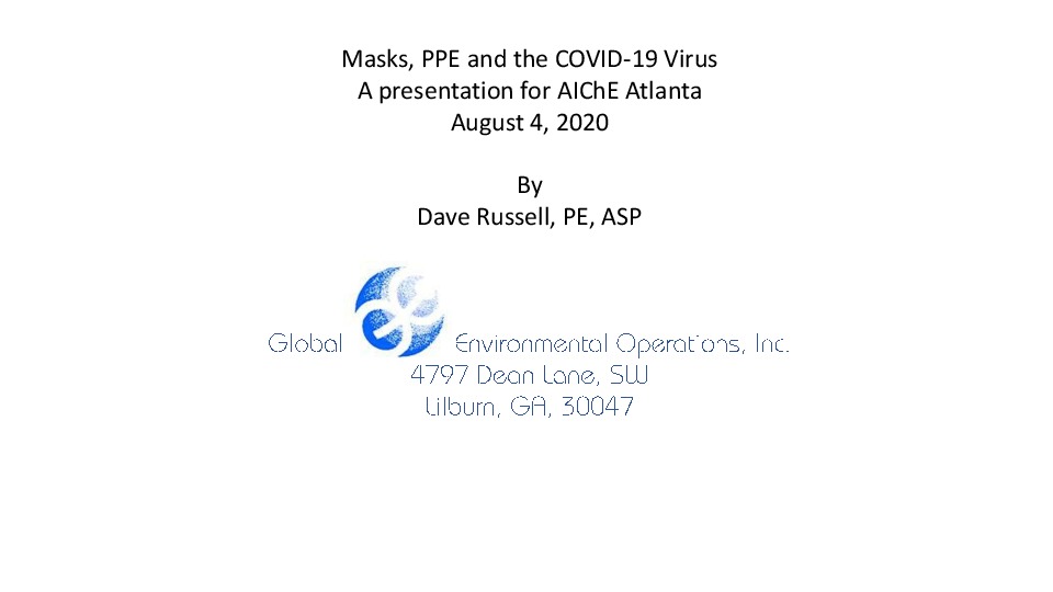 Here is a PDF of a Power Point presentation on keeping safe from COVID by using masks.