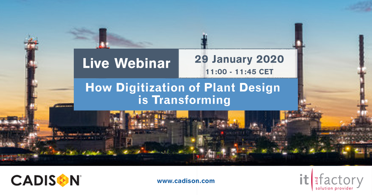 An exclusive webinar designed for the Oil and Gas Industry which helps to improve project efficiency with integrated software solution CADISON. ...