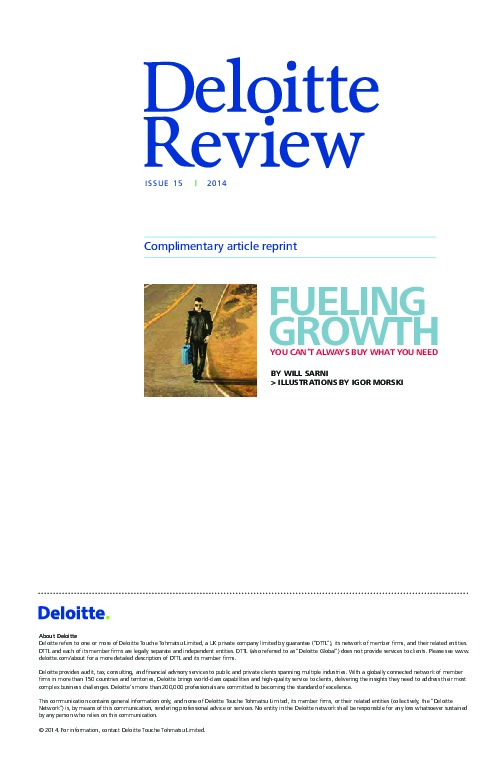 My latest point of view on water stewardship and business growth "Fueling Growth" in Deloitte University Press http://dupress.com/articles/water...