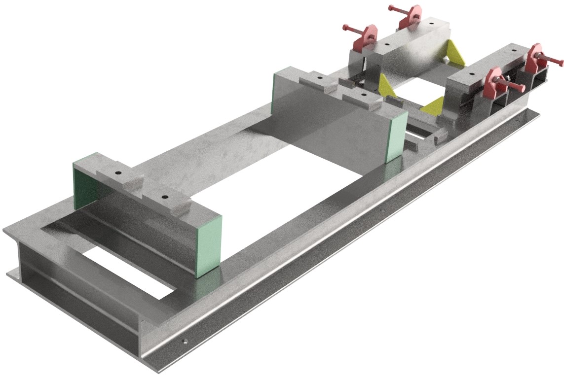 Pump base-plate design - 3D modelling & fabrication drawings. We supply a design and draughting service to companies that do not have the consta...