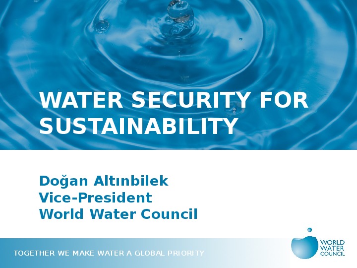 World Water Council: Water Security for Sustainability