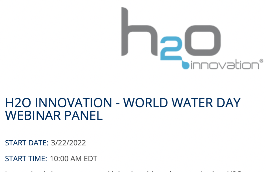 H2O Innovation Inc. common shares will commence trading on the Toronto Stock Exchange