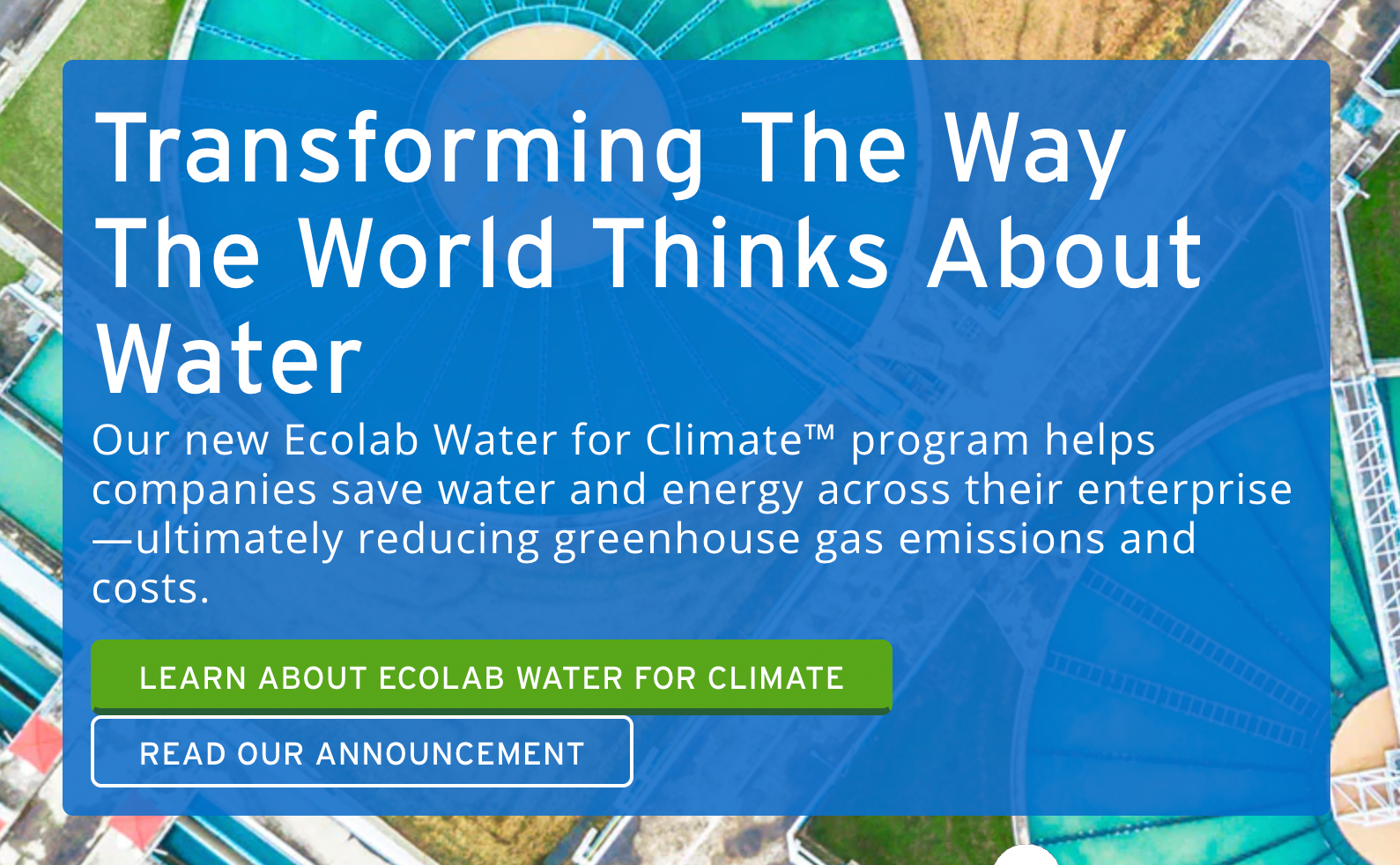 Water for Climate’ Program to Help Companies Deliver on Water, Climate and Business Growth Goals