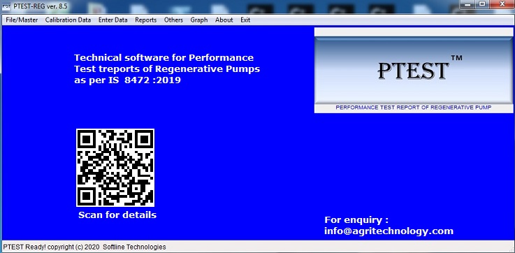 Performance test report of regenerative pumps