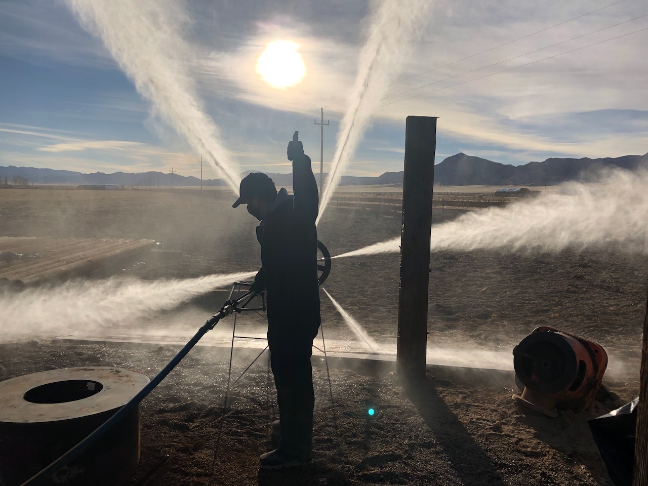 WellJet&reg; (US Patent N. 8,312,930 B1) high-pressure hydrojetting for water well development and rehabilitation. Tool test in Tonopah, NV. WellJe...