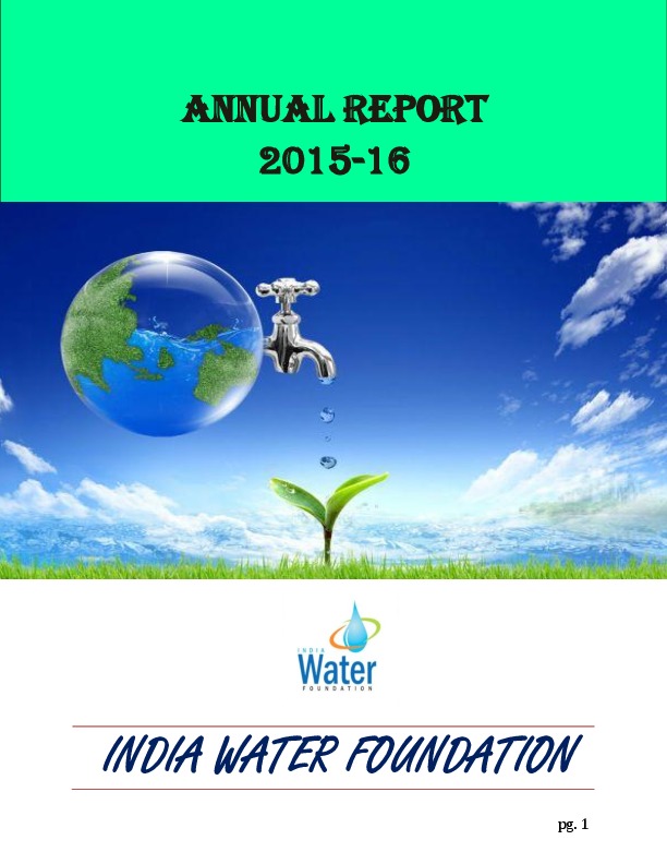 India Water Foundation Annual Report 2015-16
