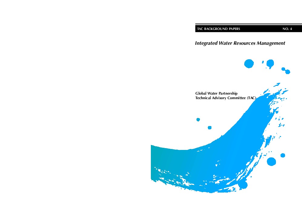 Integrated Water Resources Management - GWP 2000