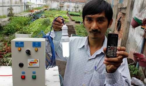 Irrigation by SMS on the Cheap