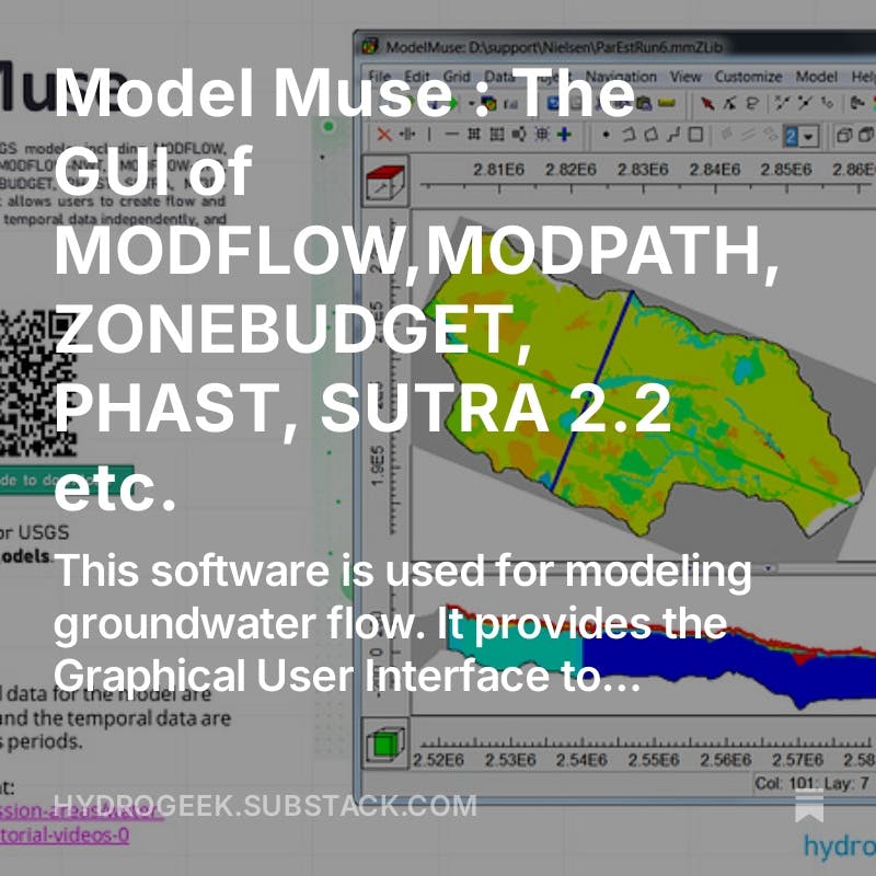 Model Muse Software for providing GUI to MODFLOW,SUTRA etc software : https://hydrobase.bettermode.io/releases/post/model-muse-a-graphical-user-...