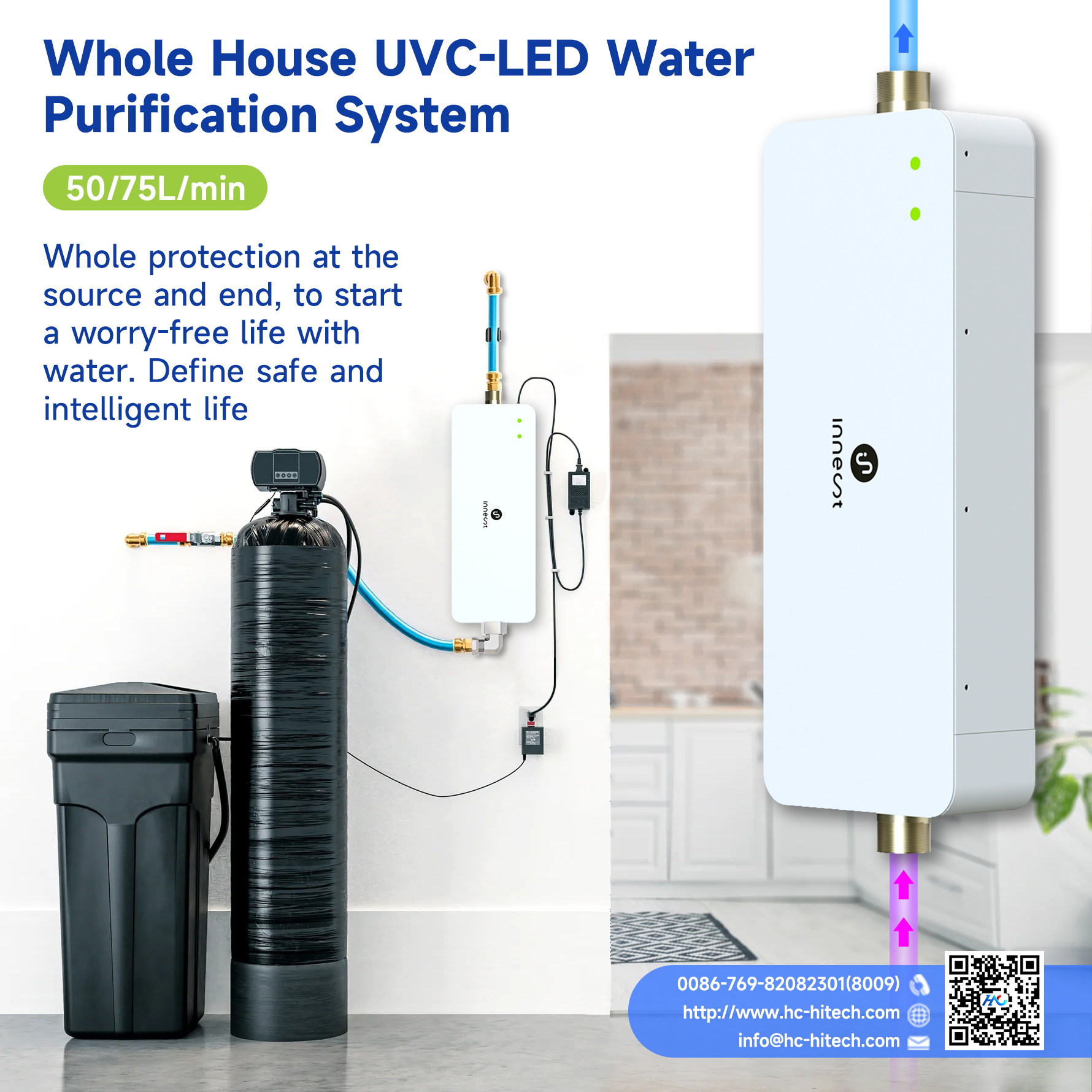 🚀 Transform Your Home&#039;s Water with UV LED Sterilization! 💧Worried about bacteria, viruses, or contaminants in your tap water? Our whole-ho...