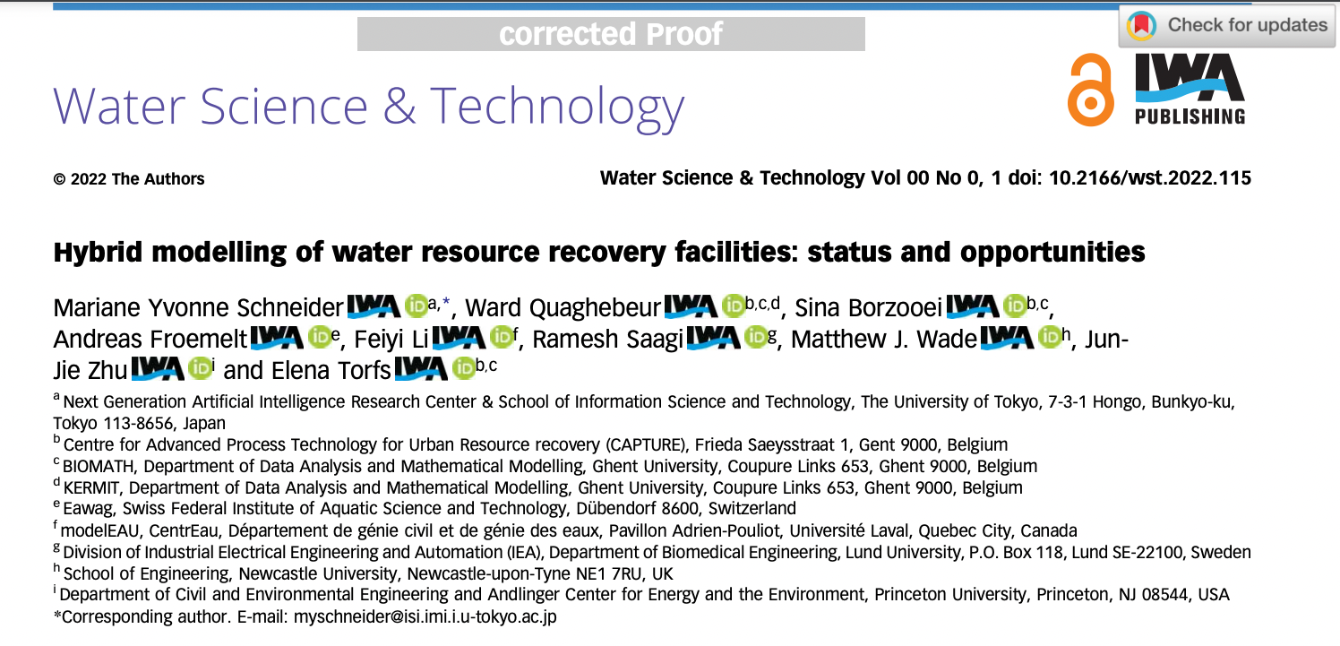 Hybrid modelling of water resource recovery facilities: status and opportunities