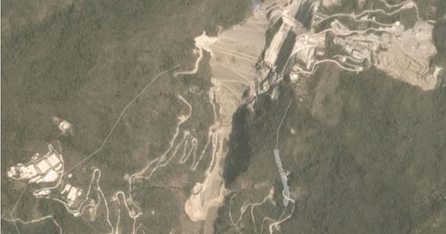 Satellite images from Hidroituango hydropower dam crisis Colombia 2018
