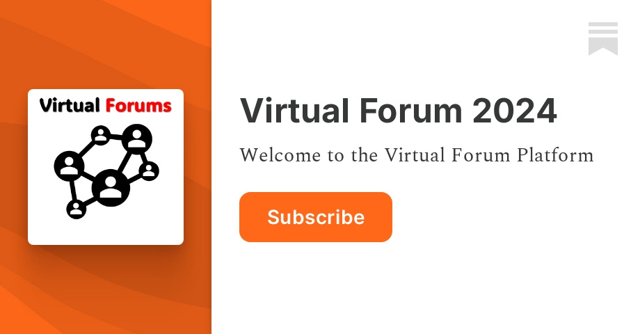 Few slots left.If you are interested to submit one paper to the Virtual Forum. You are welcome.https://vfwe2024.substack.com/s/vfwe-2024