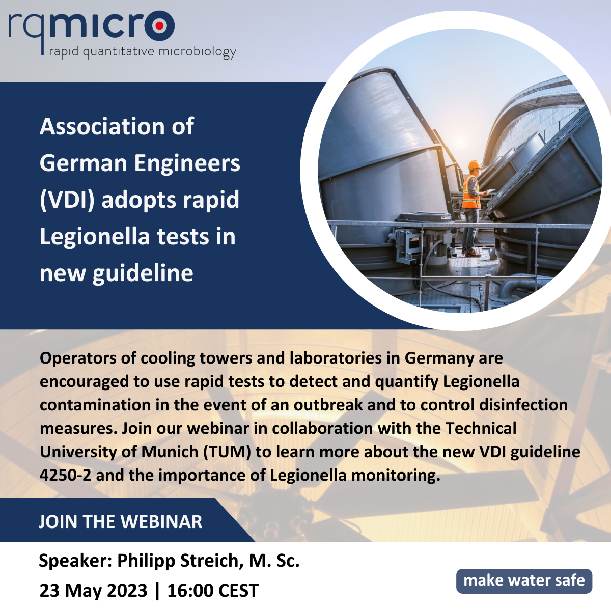The Association of German Engineers (VDI) recently extended its guidelines to include rapid testing of Legionella in cooling towers in the VDI g...