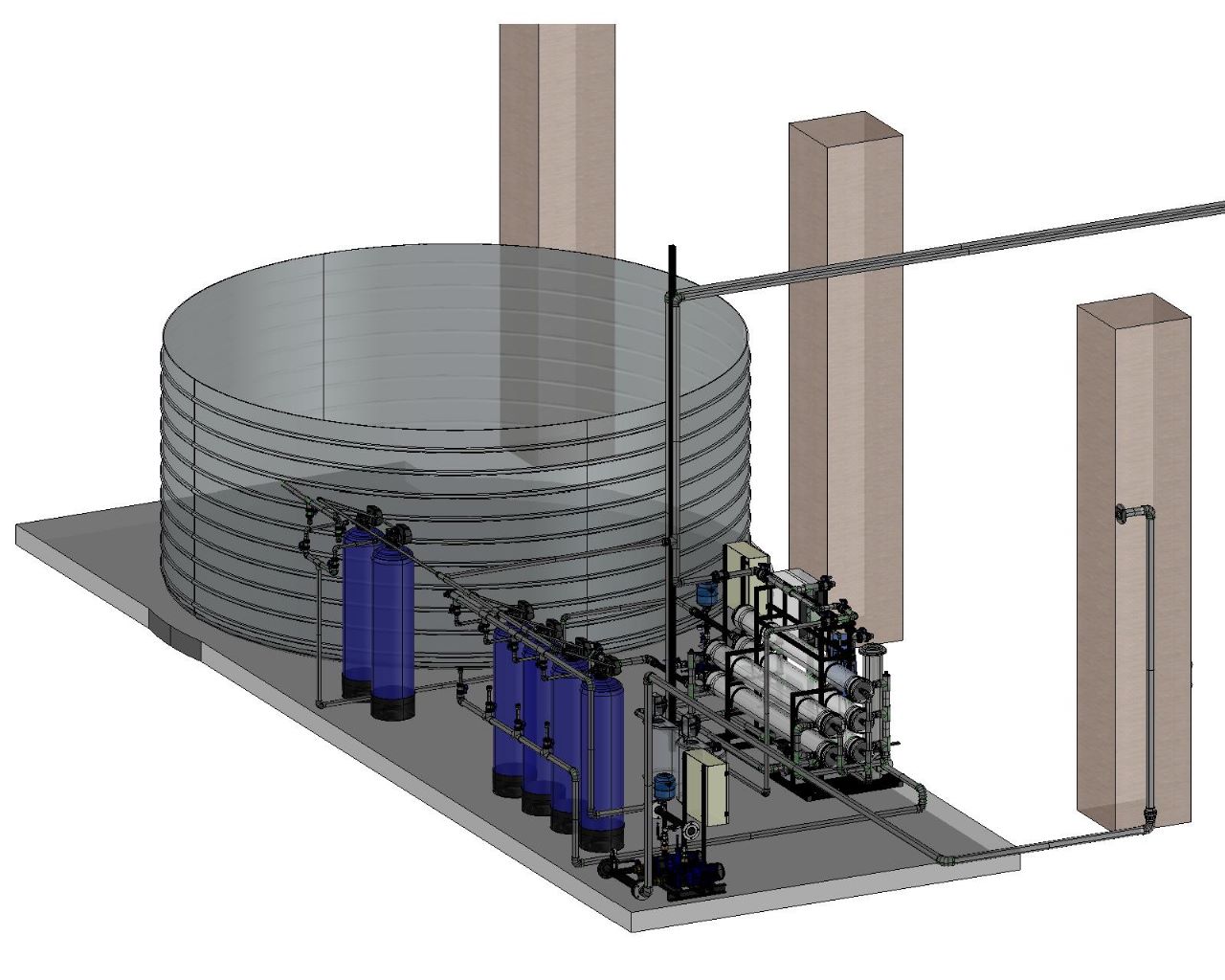 ЗD modeling and visualization of equipmentExperts of Litech Aqua perform 3D modeling of both separate components and assemblies, as well as ful...