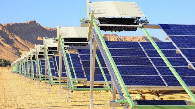 Water Free Cleaning of Solar Panels