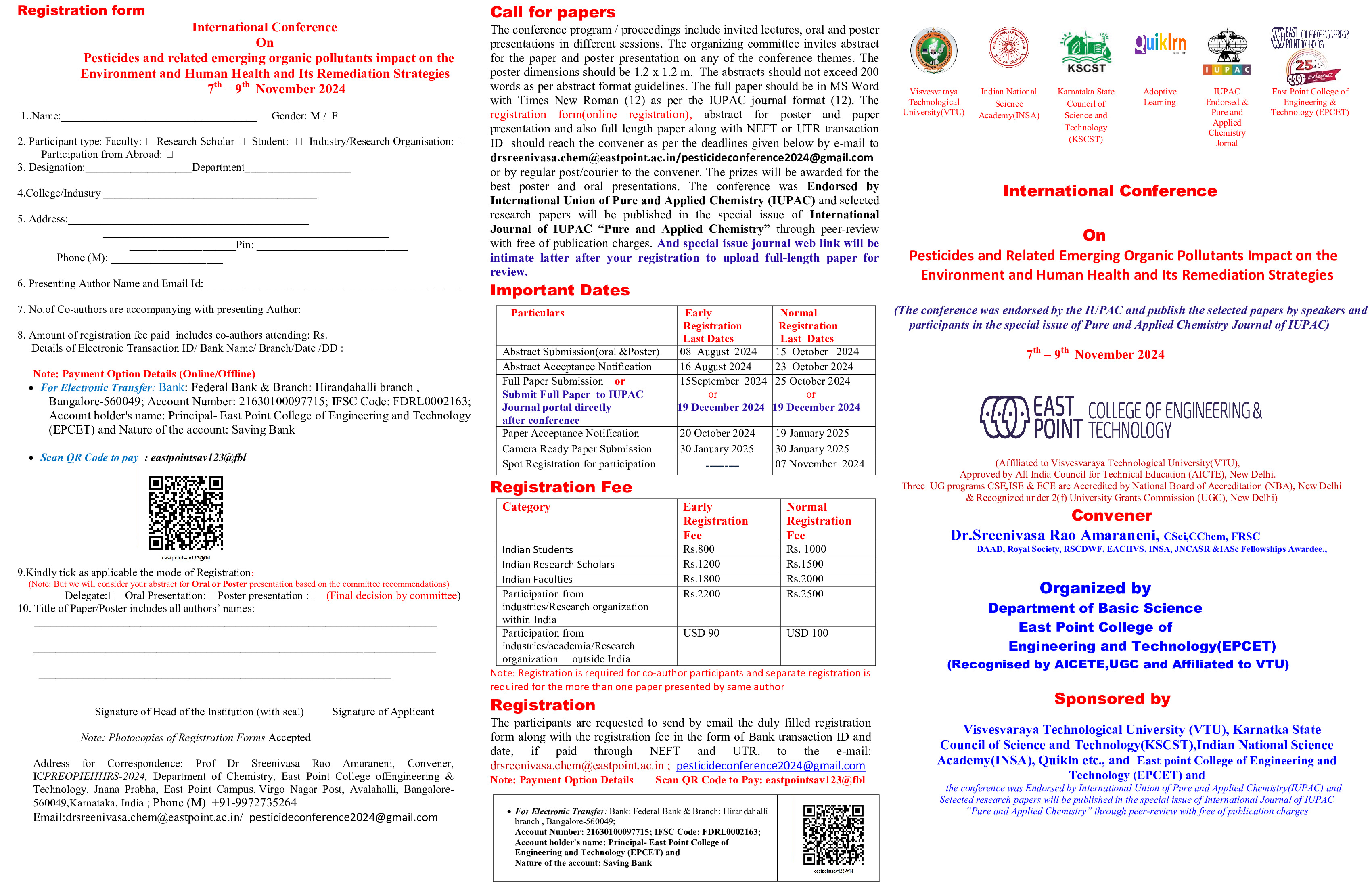 International Conference On Pesticides   ( Endorsed by the IUPAC )