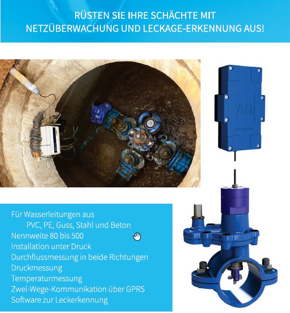 Flow sensor for NRW projects with Hot Tapping installation