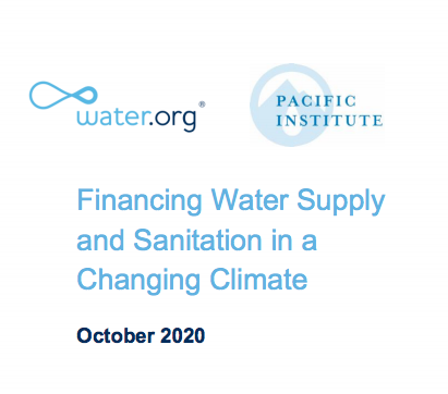 Financing Water Supply and Sanitation in a Changing Climate