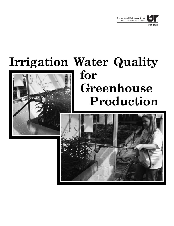 Irrigation Water Quality for Greenhouse Production