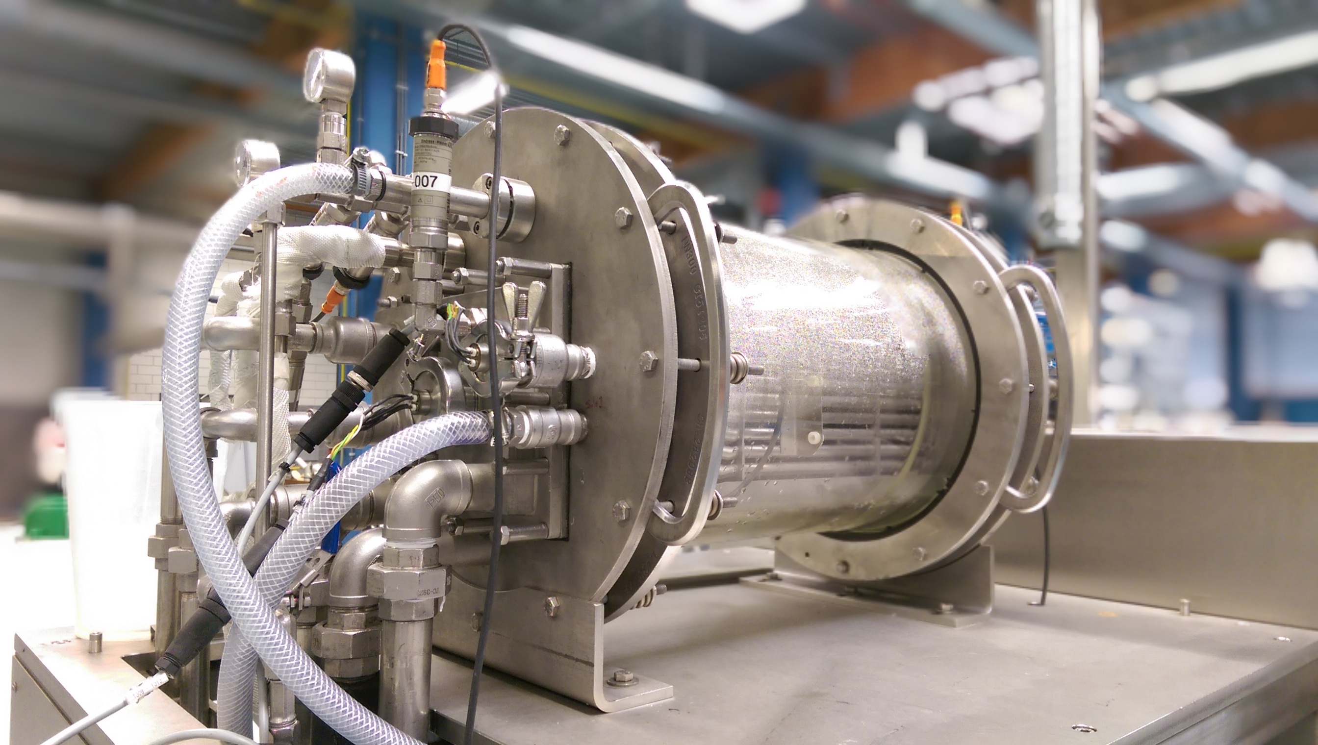 Electrospray Pilot Plant by High Voltage Water