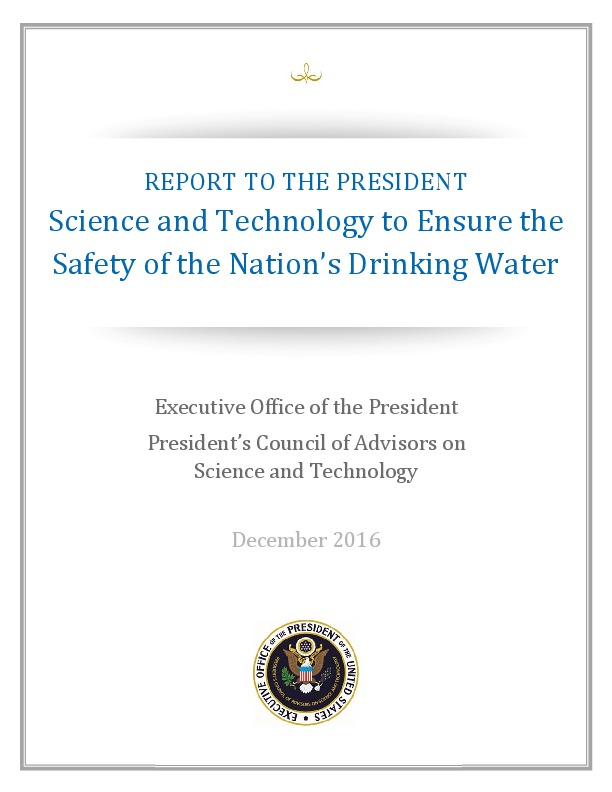 Science and Technology to Ensure the Safety of the Nation’s Drinking Water