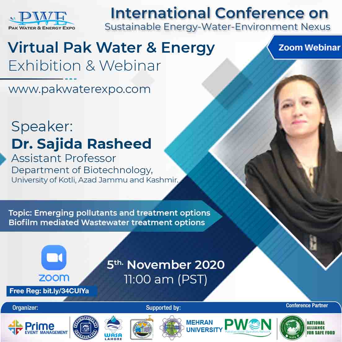 Webinar on Virtual Pak Water & Energy Expo. 3 - 5 November 2020.Free ​​​​​Registration: ​​​​​bit.ly/​​​34CUlYa ​​o...